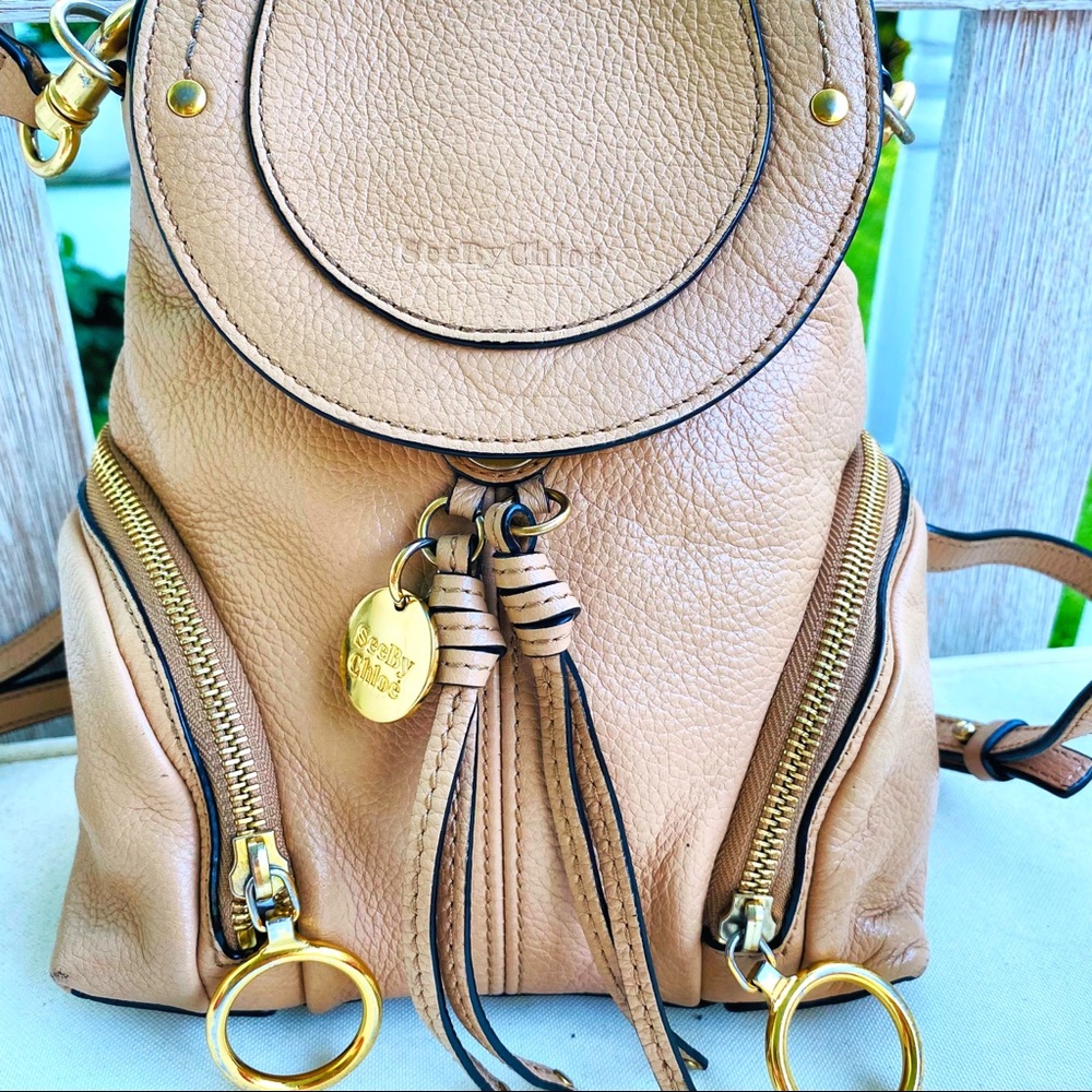 See By Chloe Nude Olga Backpack EUC - Picture 13 of 16